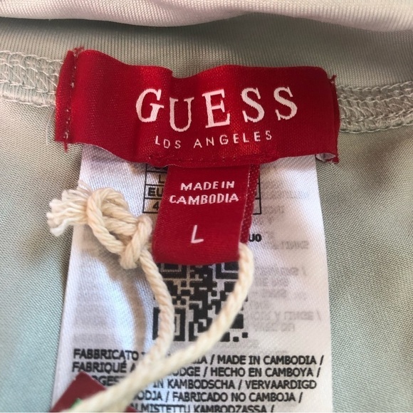 Guess / NWT/ Women's Green Xolani Logo Biker Shorts/ XL and L - Picture 6 of 8